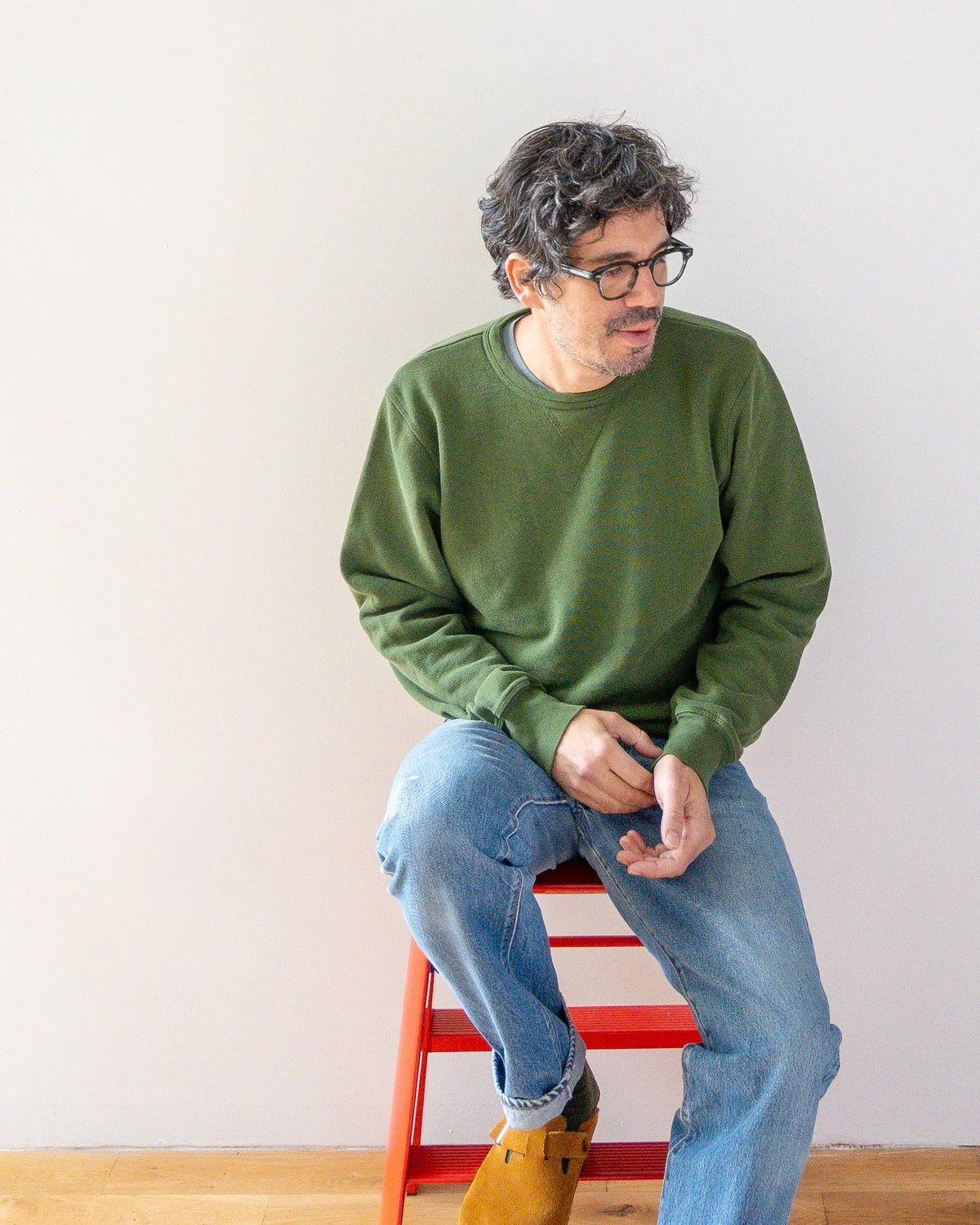 French Terry Sweatshirt - British Racing Green grown&sewn