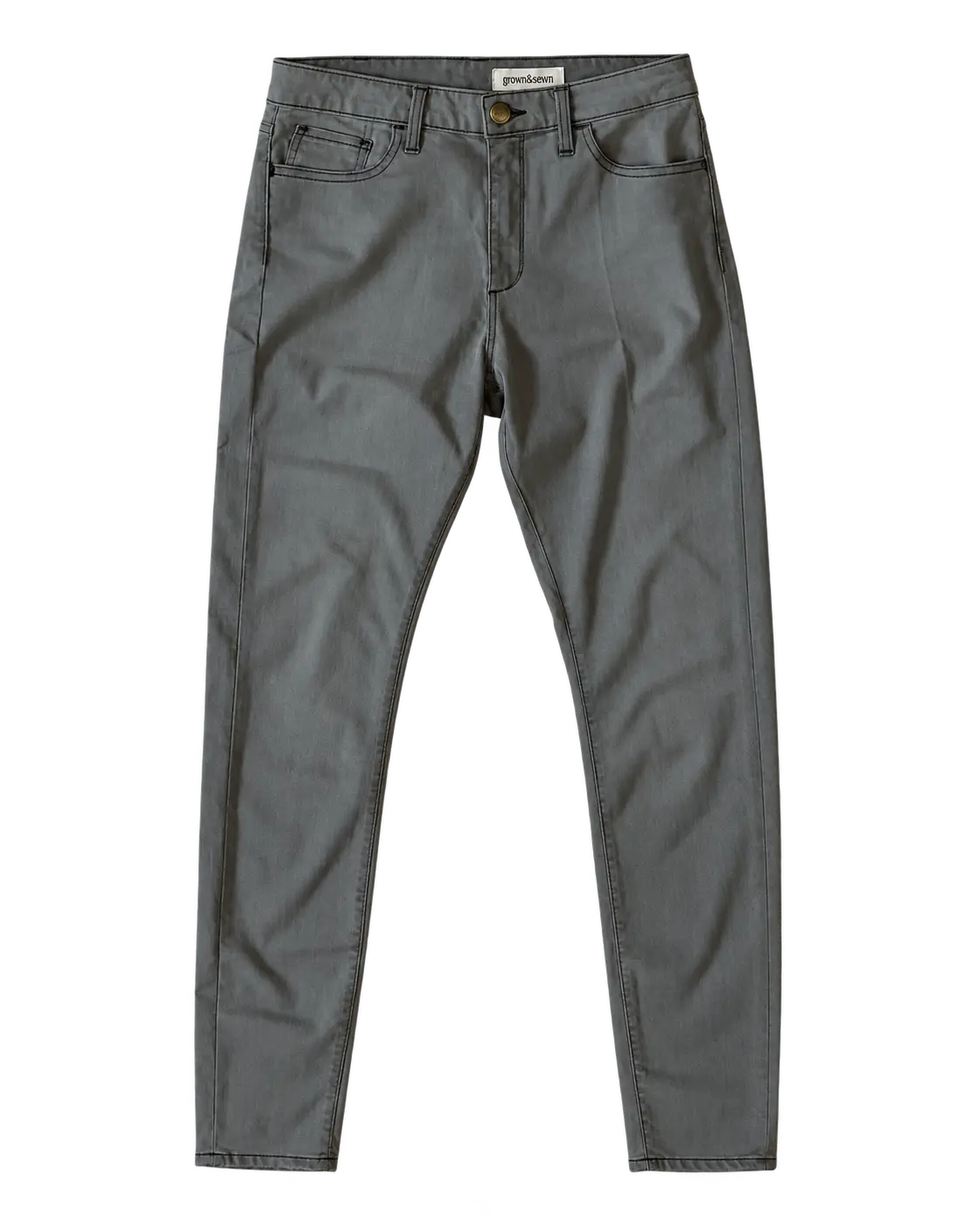 Stevie High Rise Skinny Denim - Vintage Grey grown&sewn