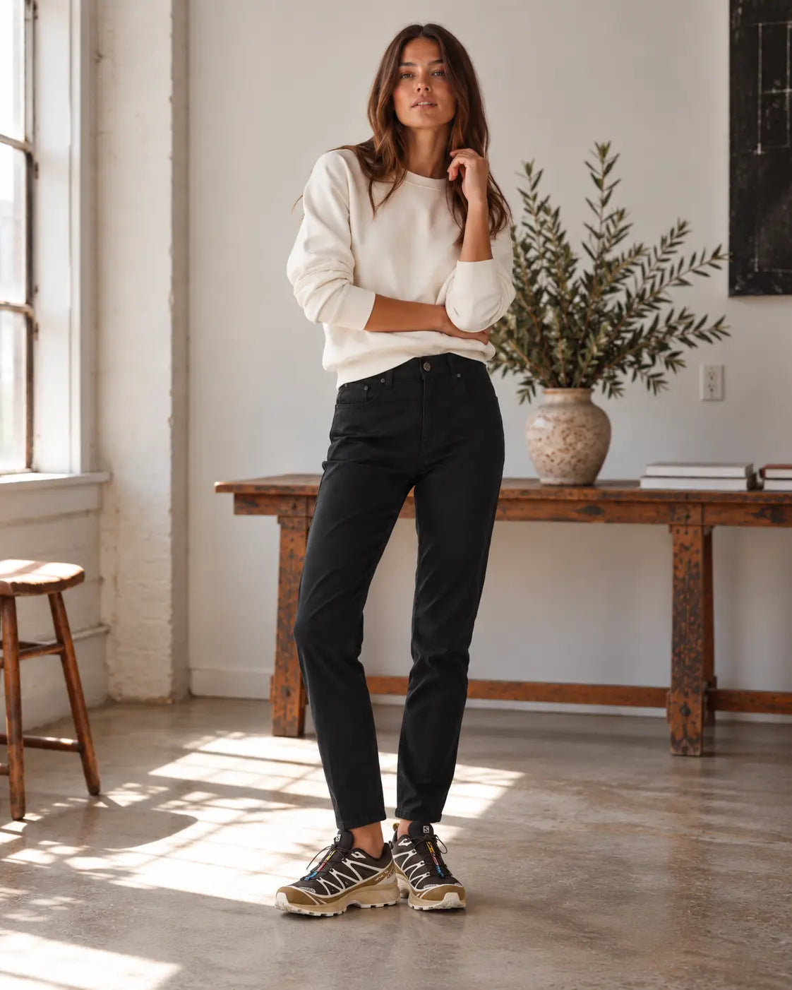 Stevie High Rise Skinny Denim - Jett Black grown&sewn