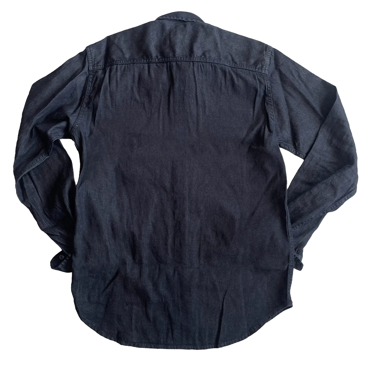 ( Blemish ) Dean Shirt - Natural Indigo Twill - grown&sewn