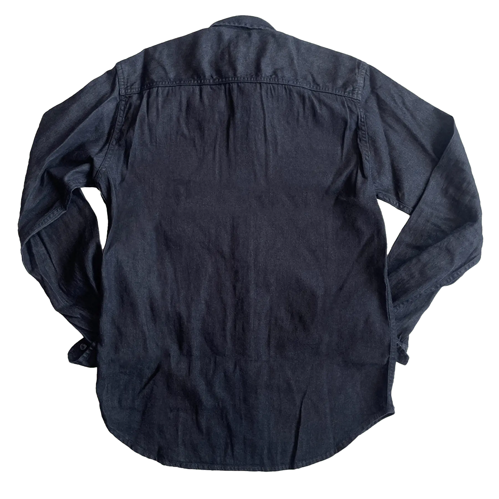 ( Blemish ) Dean Shirt - Natural Indigo Twill - grown&sewn