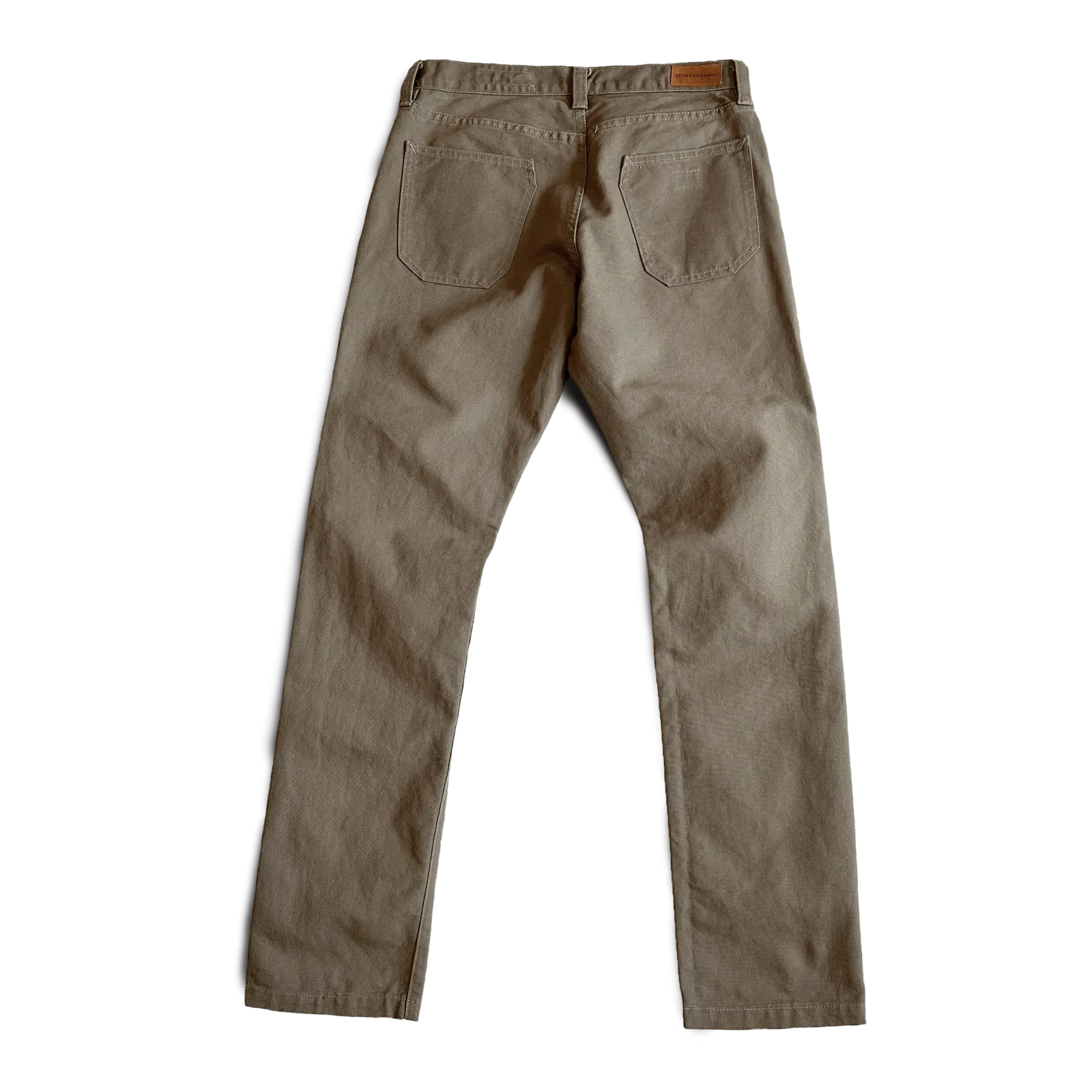 ( Blemish )Foundation Canvas Pant - Moss - grown&sewn