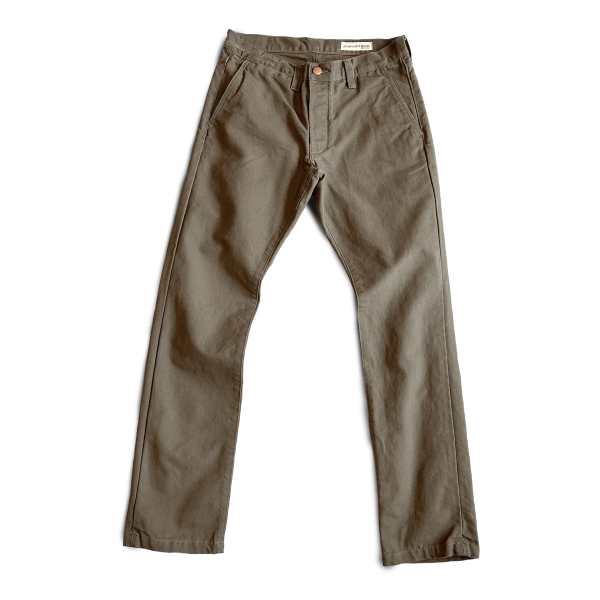 ( Blemish )Foundation Canvas Pant - Moss - grown&sewn