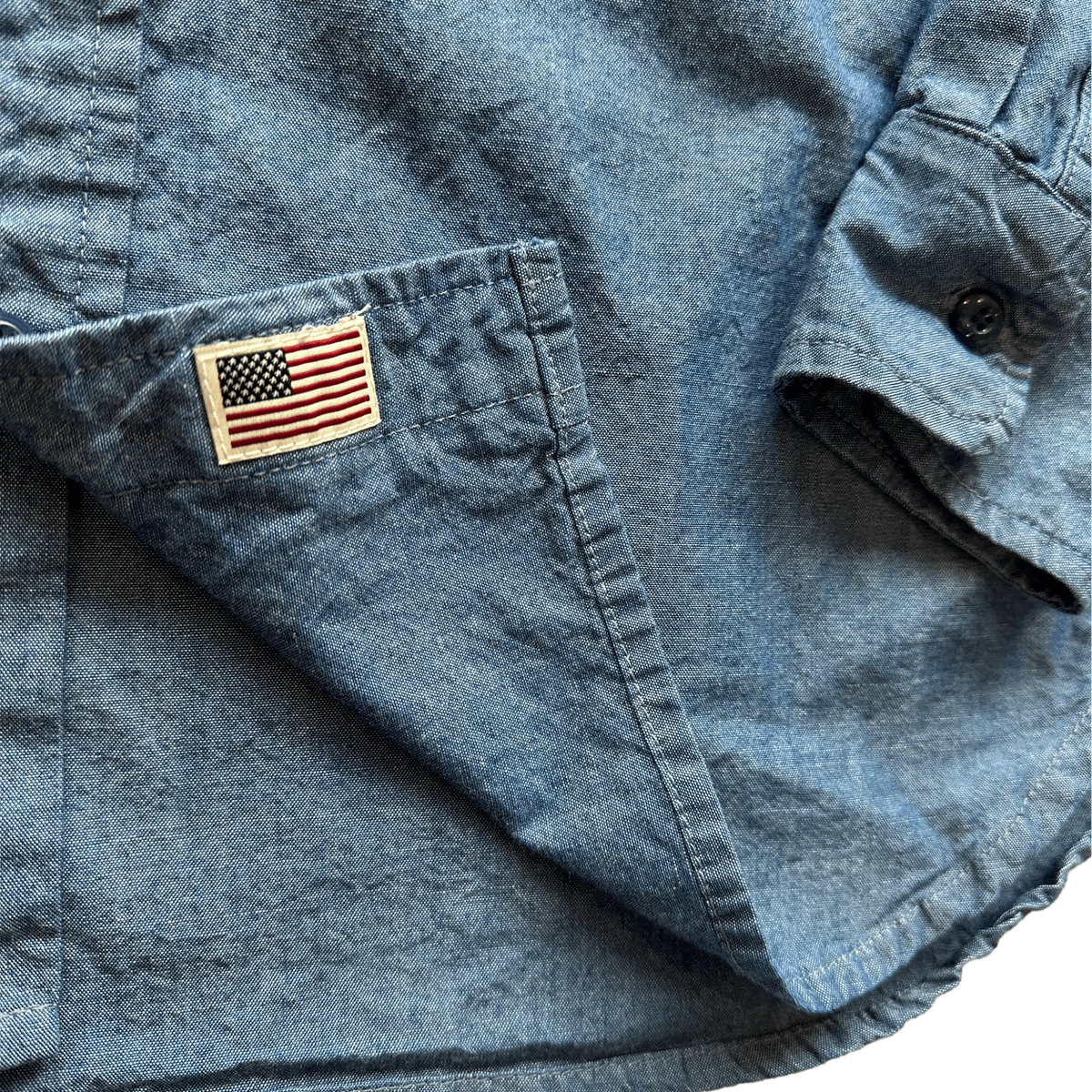 ( Blemish ) Walsh Work Shirt - 6 oz Kaihara Chambray - grown&sewn