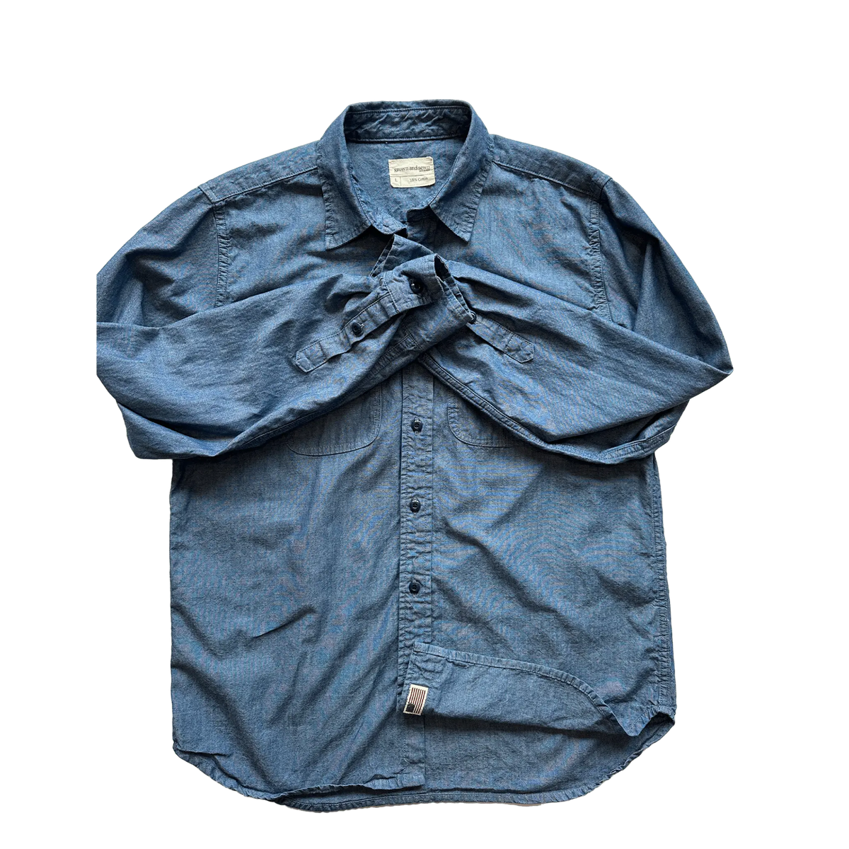 ( Blemish ) Walsh Work Shirt - 6 oz Kaihara Chambray - grown&sewn