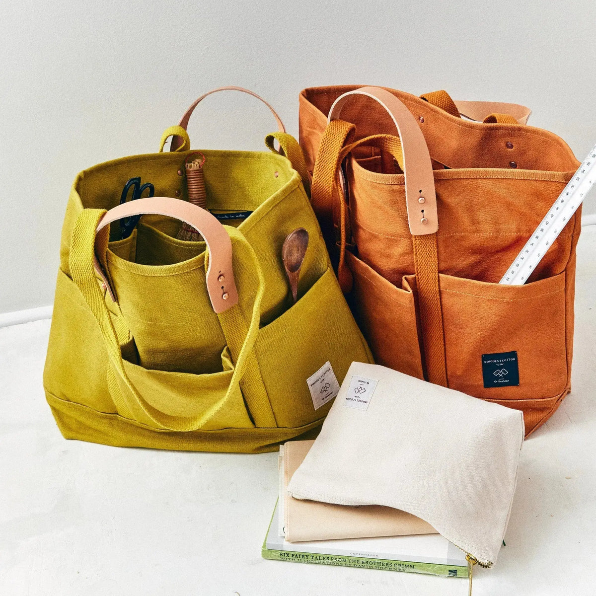 Construction Tote | Chartreuse - grown&sewn