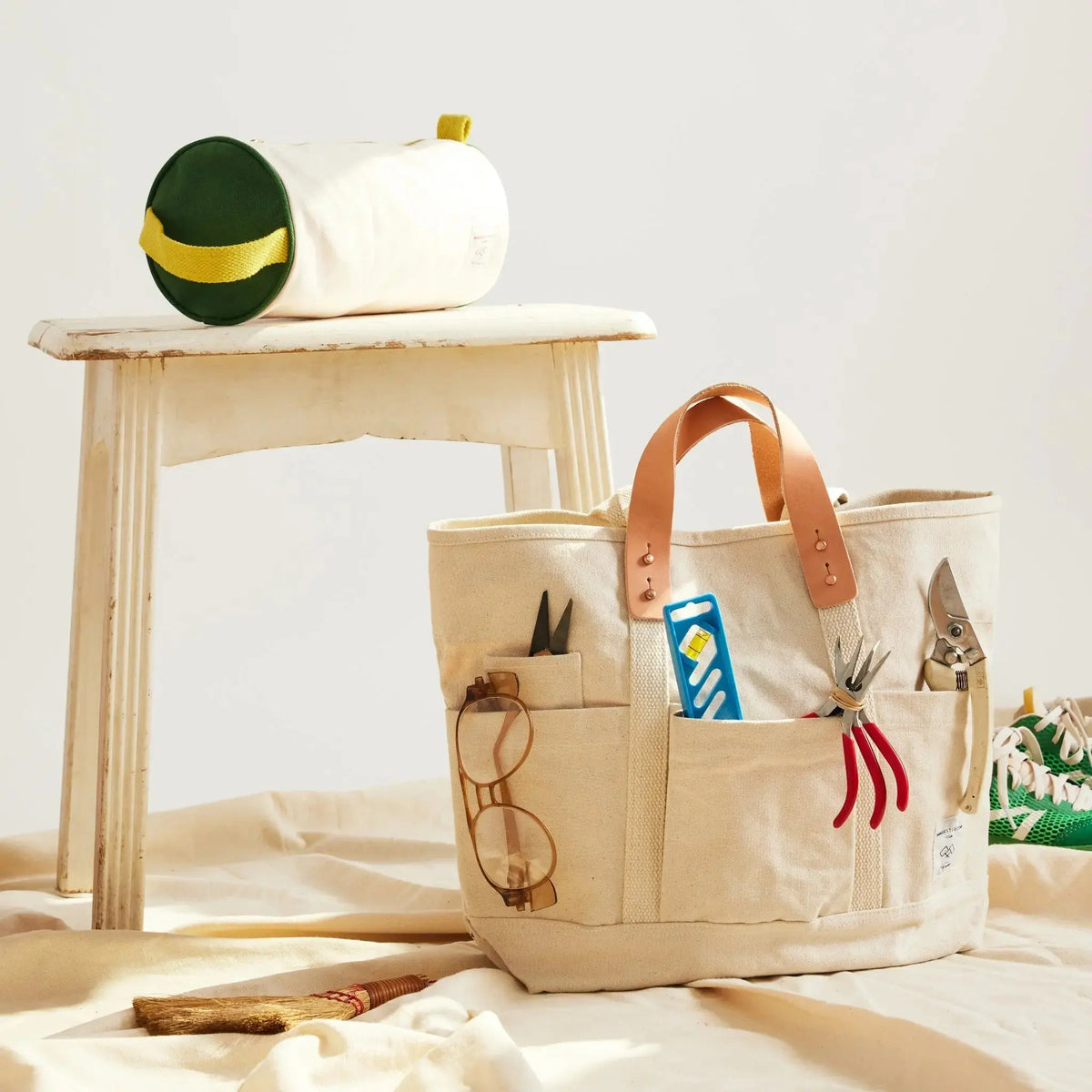 Construction Tote | Natural - grown&sewn