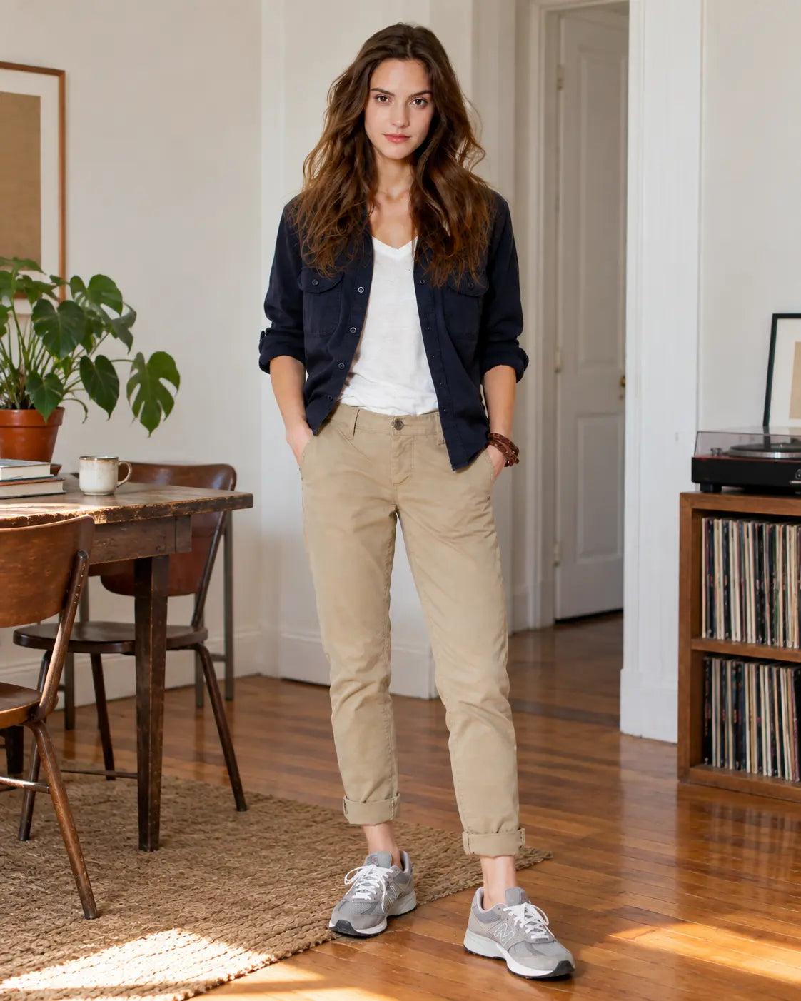 Indie Boyfriend Pant - Khaki grown&sewn