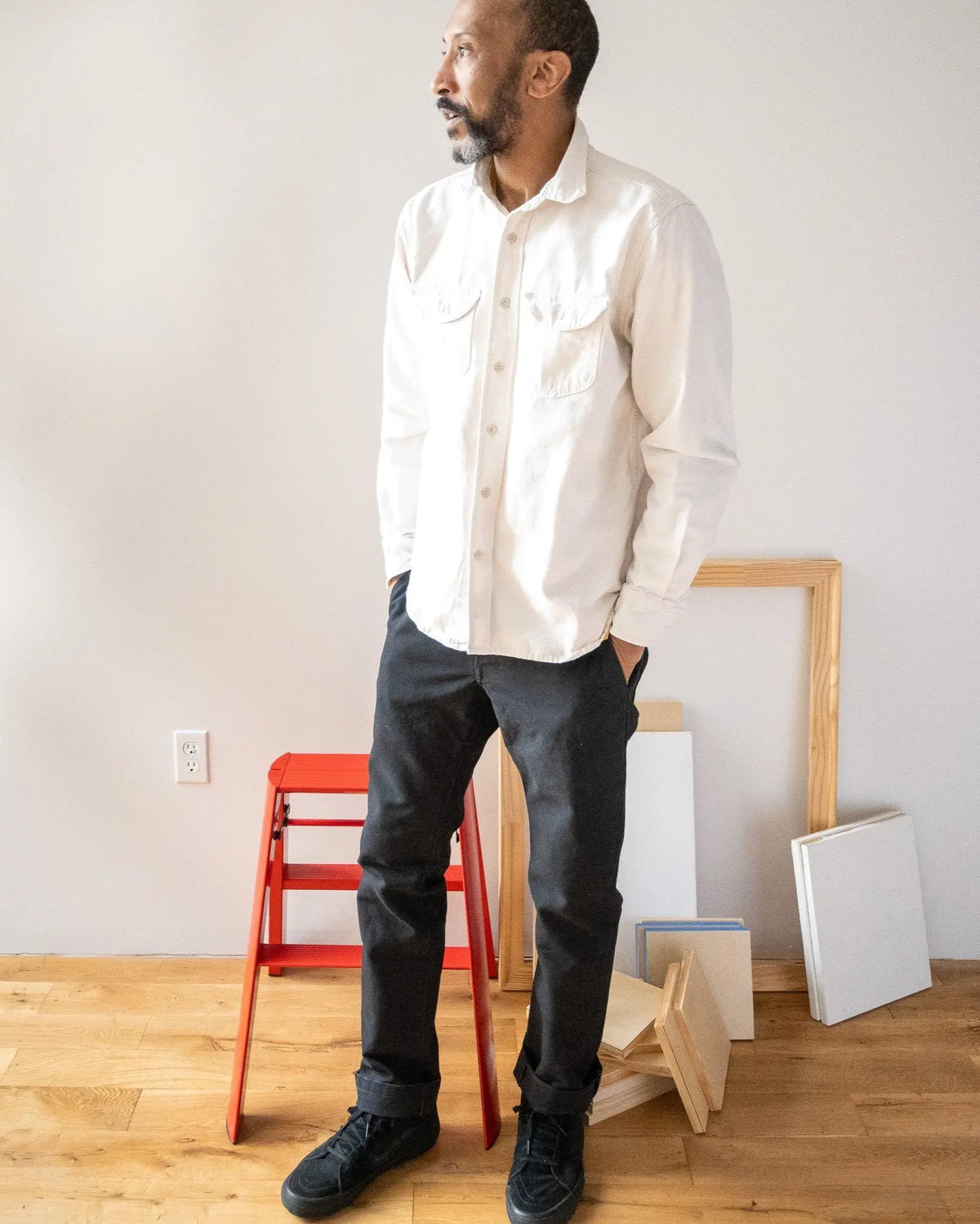 Foundation Canvas Pant - Black - grown&sewn