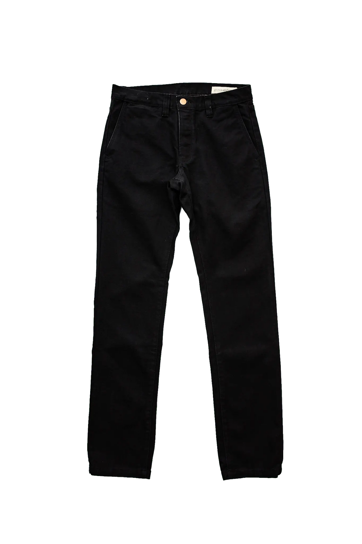 Foundation Canvas Pant - Black - grown&sewn