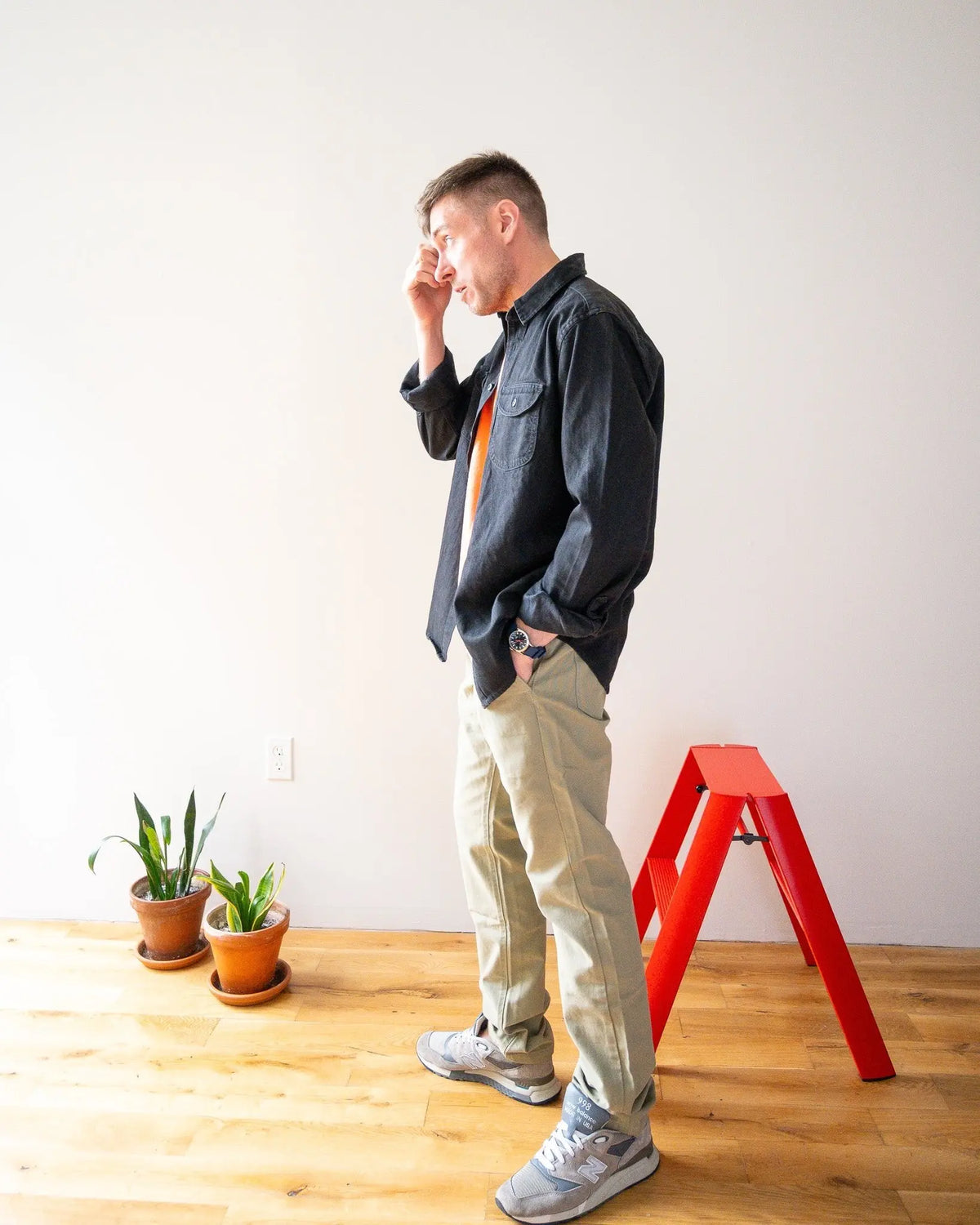Foundation Canvas Pant - Moss - grown&sewn