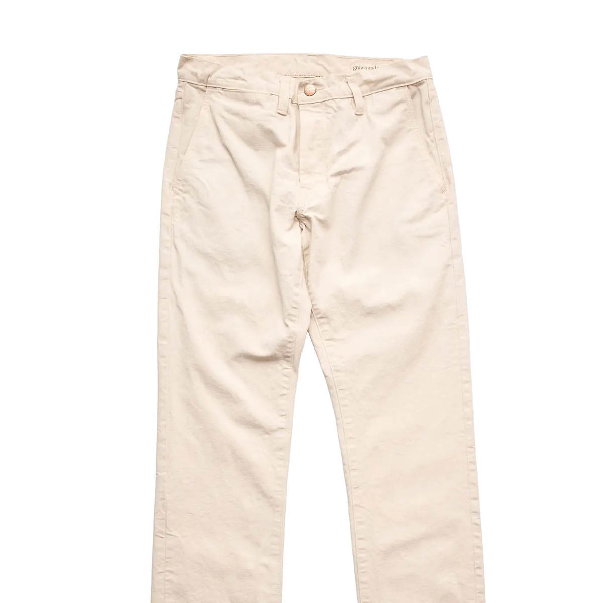 Foundation Canvas Pant - Natural - grown&sewn