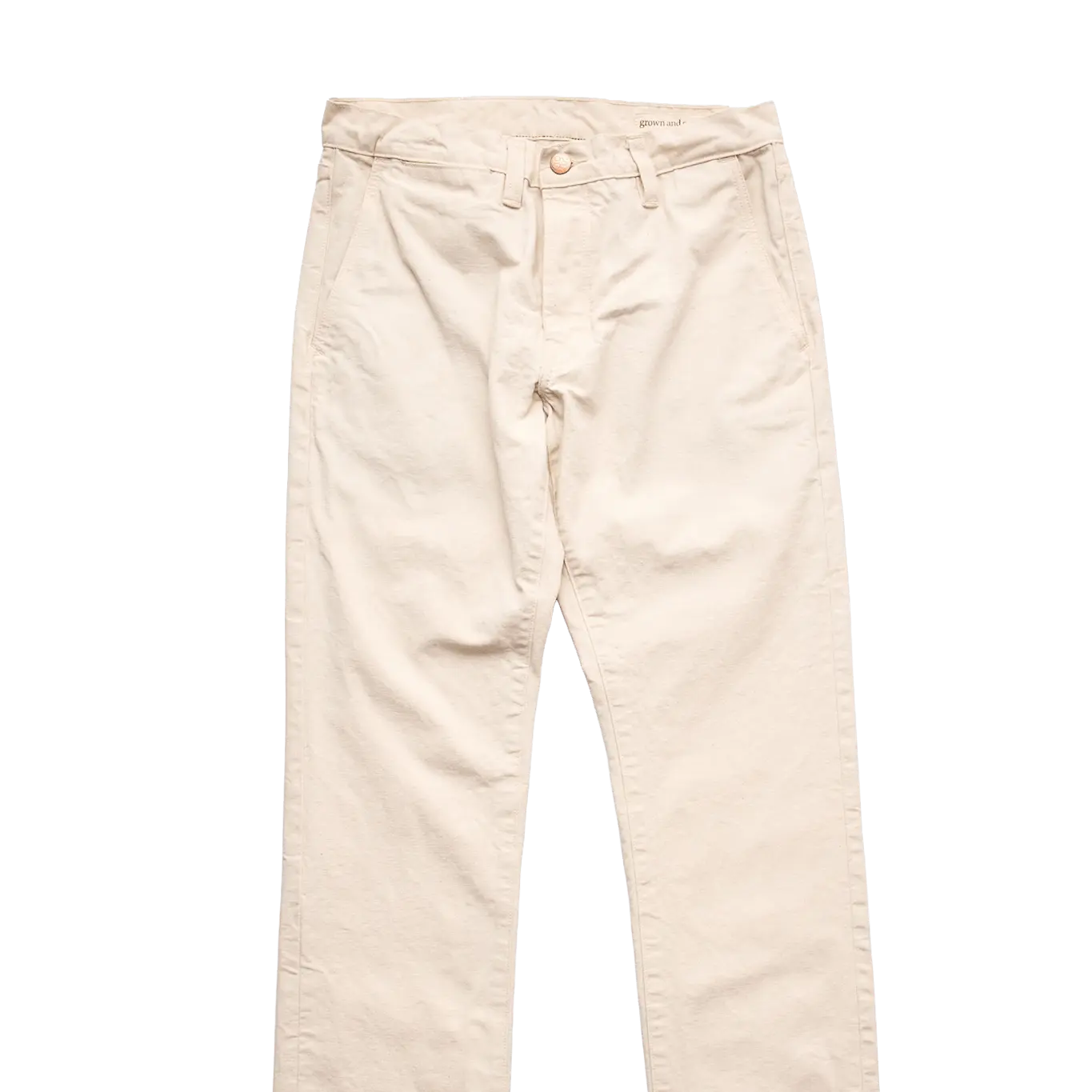 Foundation Canvas Pant - Natural - grown&sewn