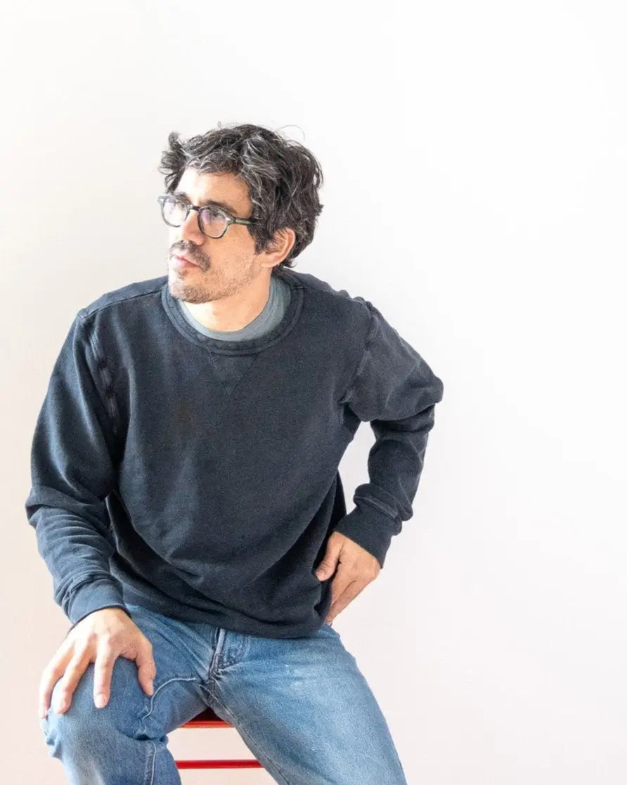 French Terry Sweatshirt - Black - grown&sewn