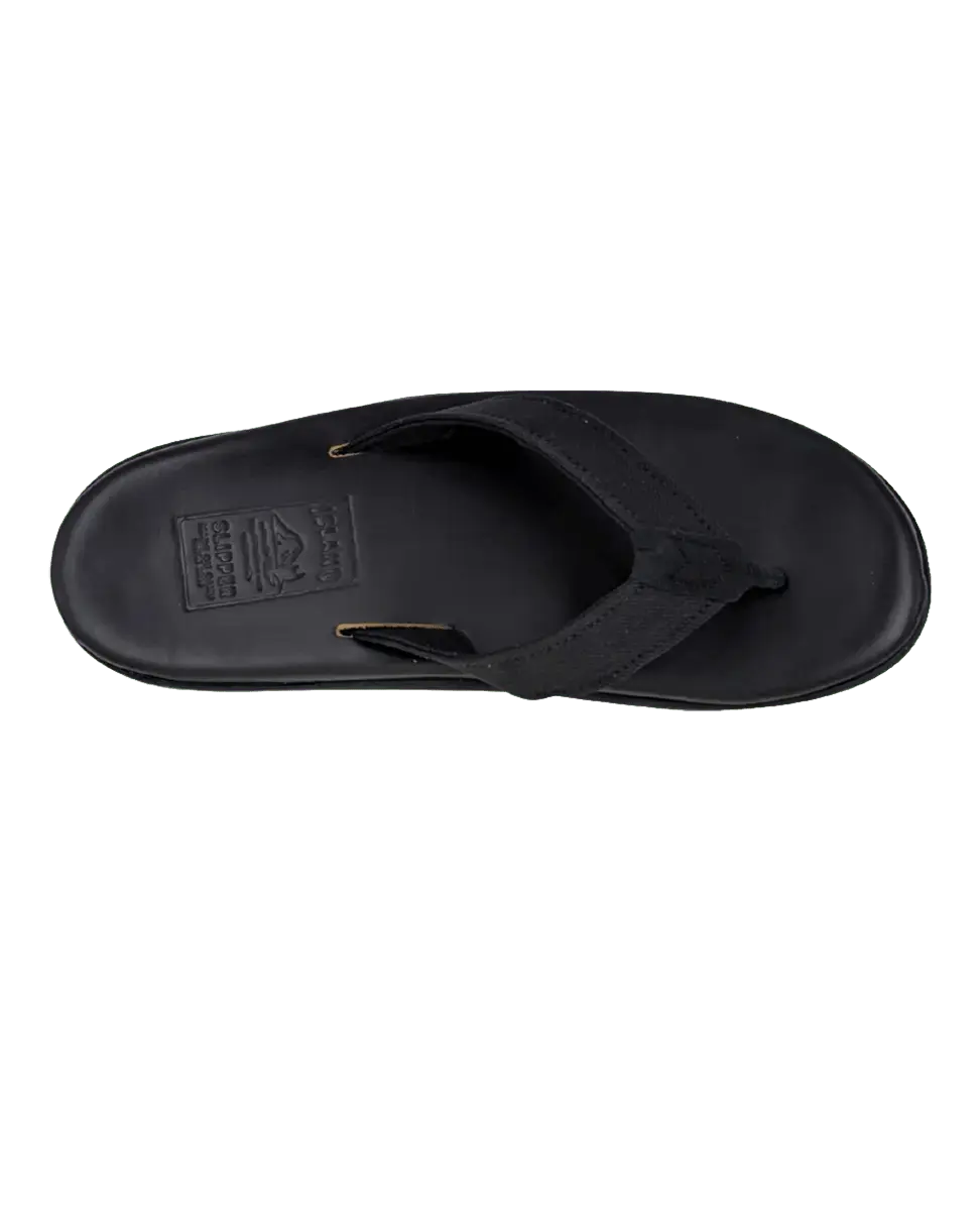 G.S. X Island Slipper Classic - Black - grown&sewn