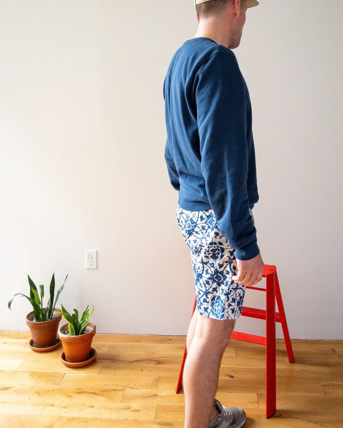 Hampton Classic Short - Batik Floral - grown&sewn