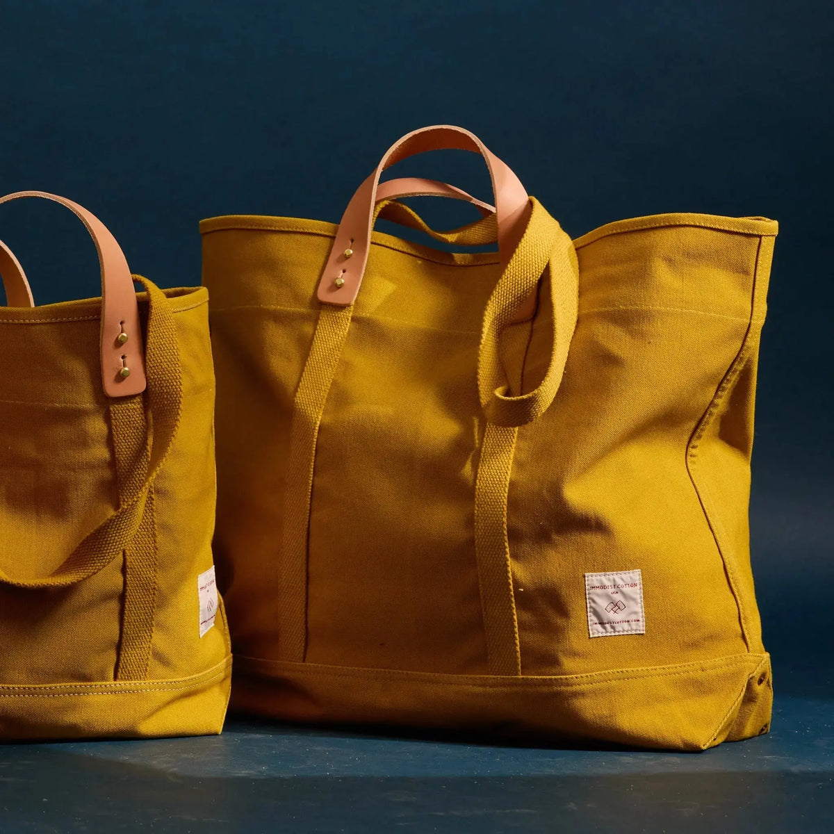 Large East West Tote | Chartreuse - grown&sewn