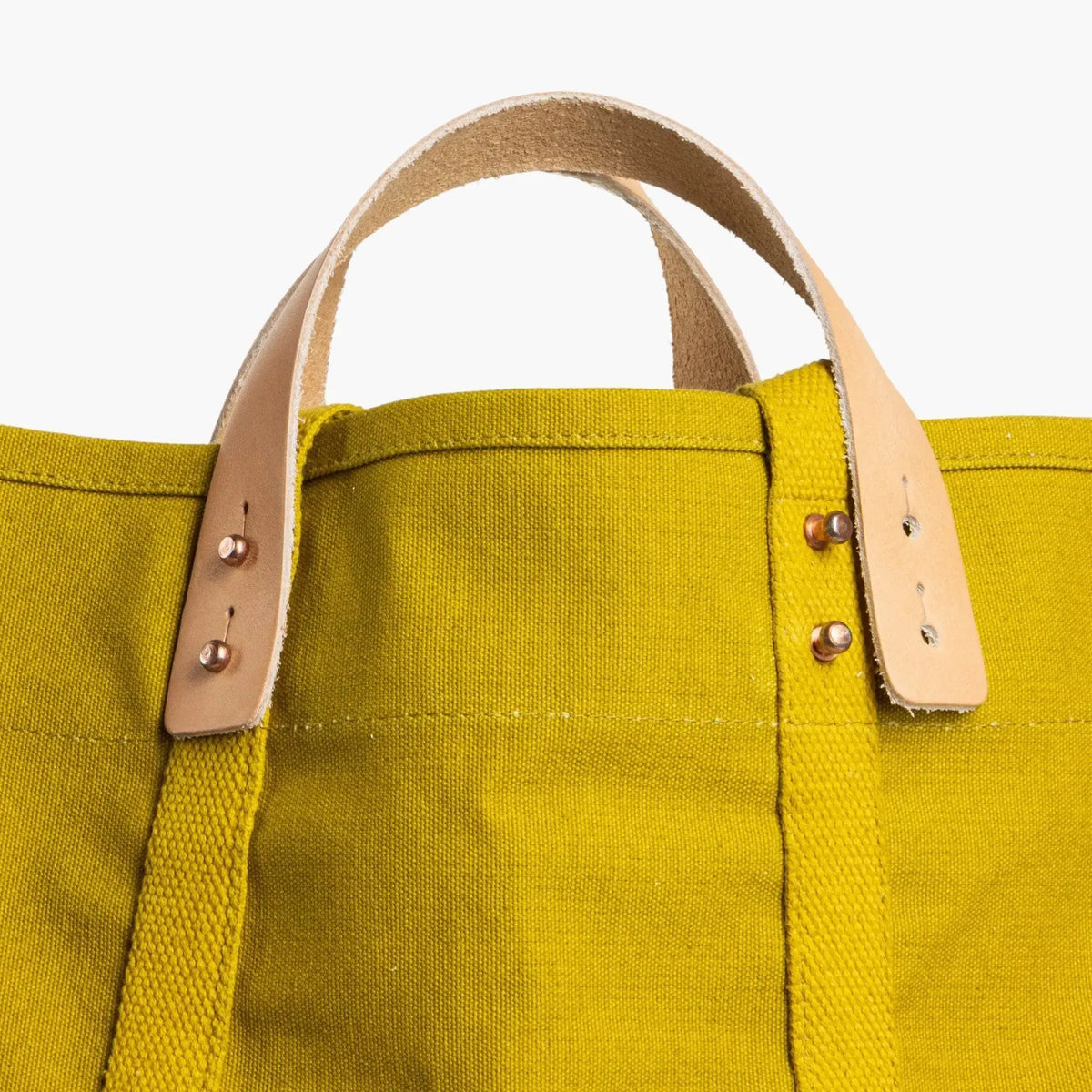 Large East West Tote | Chartreuse - grown&sewn