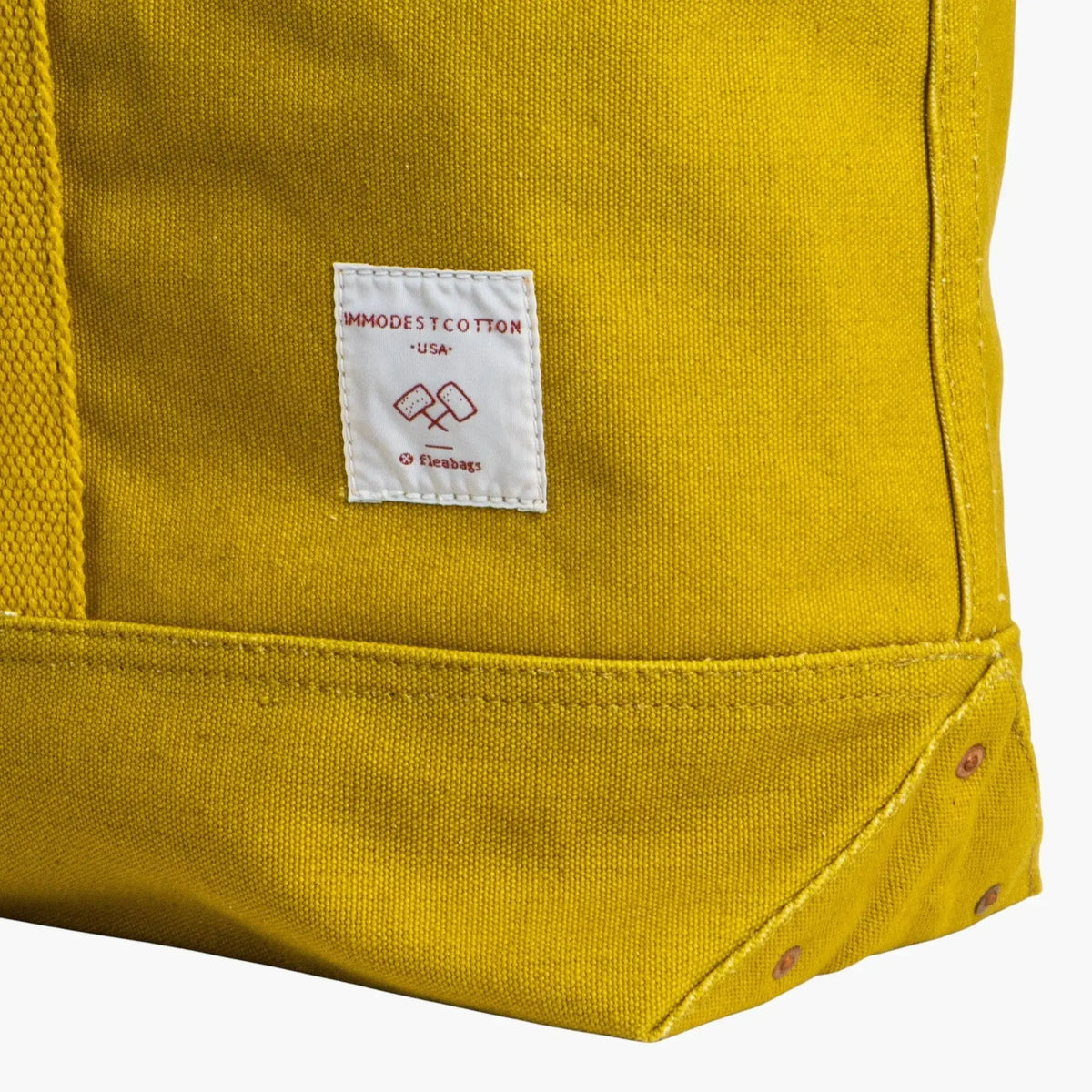 Large East West Tote | Chartreuse - grown&sewn