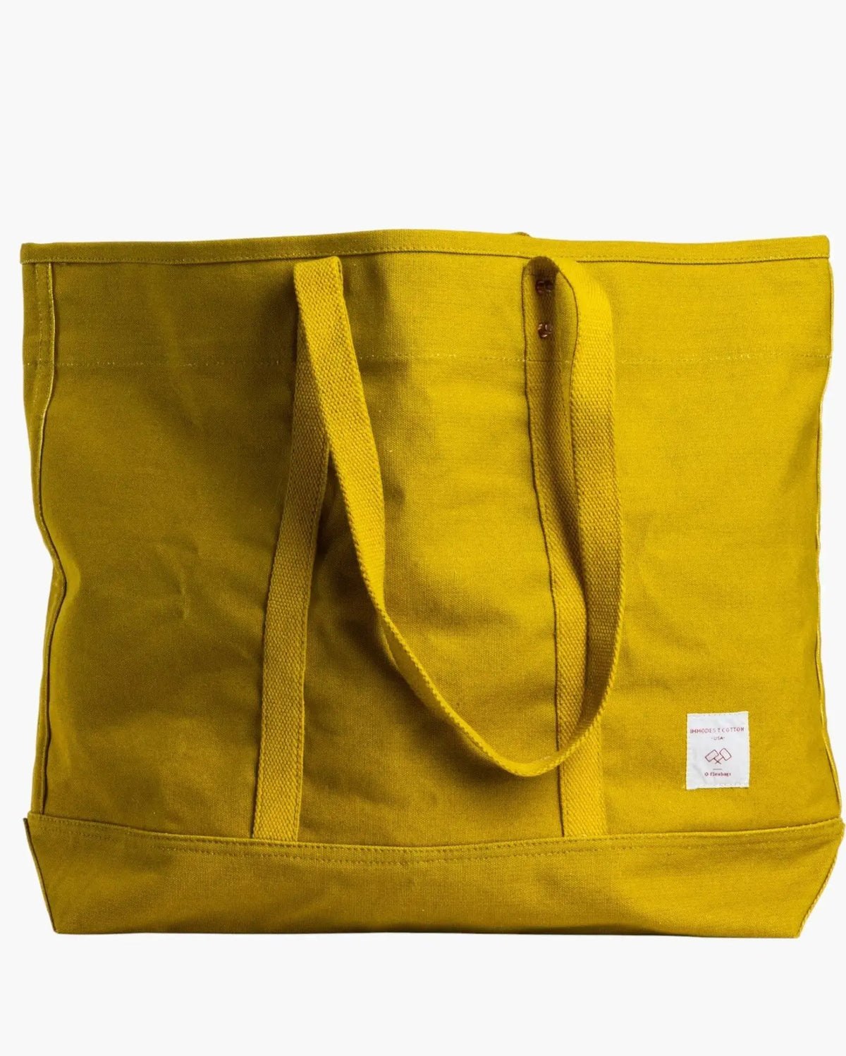 Large East West Tote | Chartreuse - grown&sewn