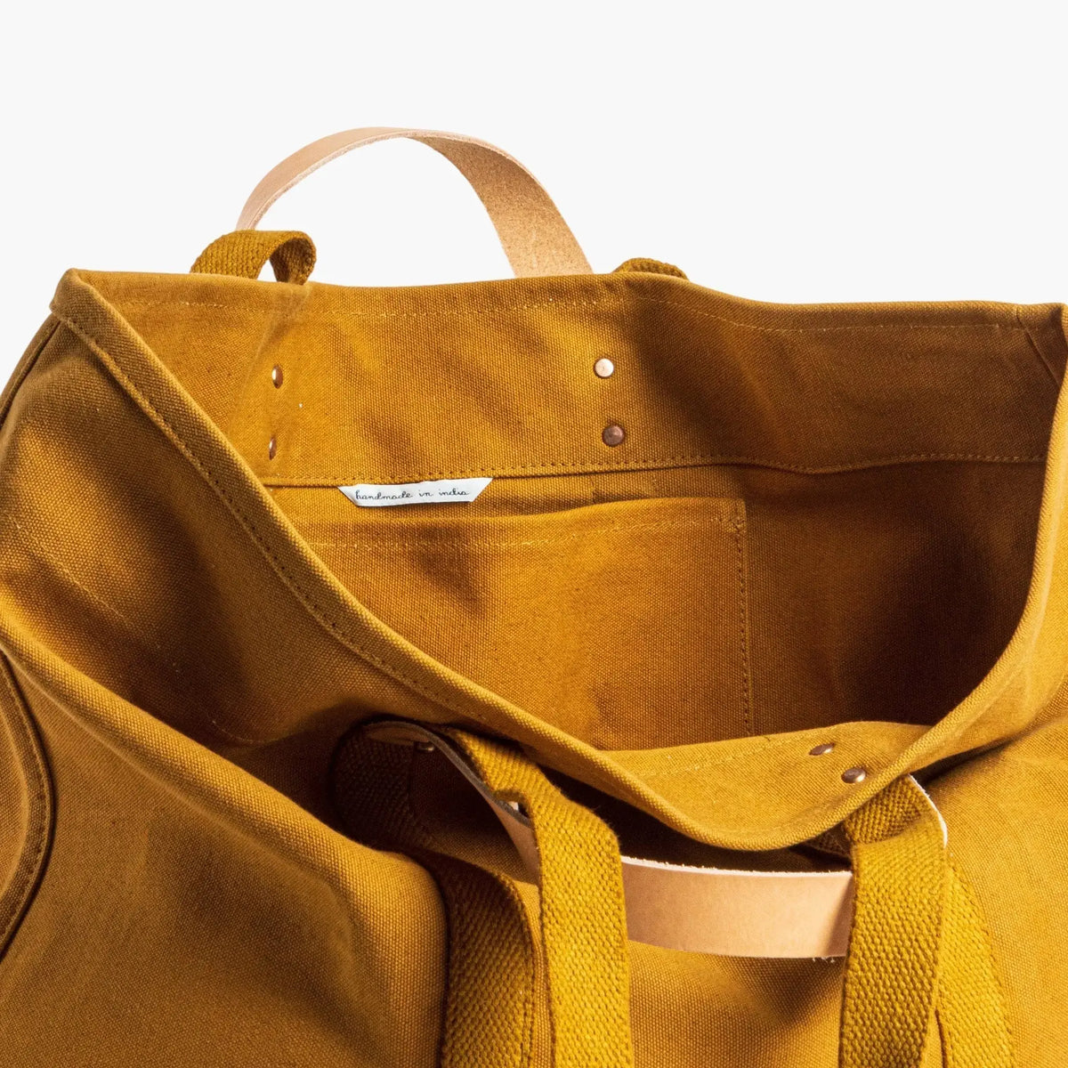 Large East West Tote | Mustard Seed - grown&sewn