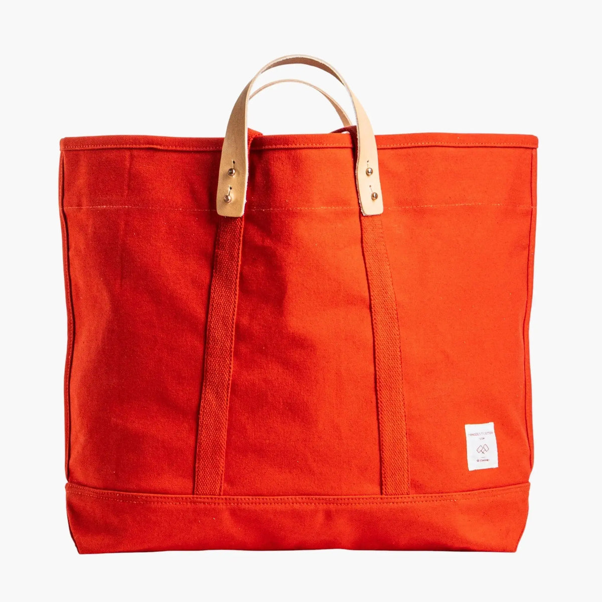 Large East West Tote | Persimmon - grown&sewn
