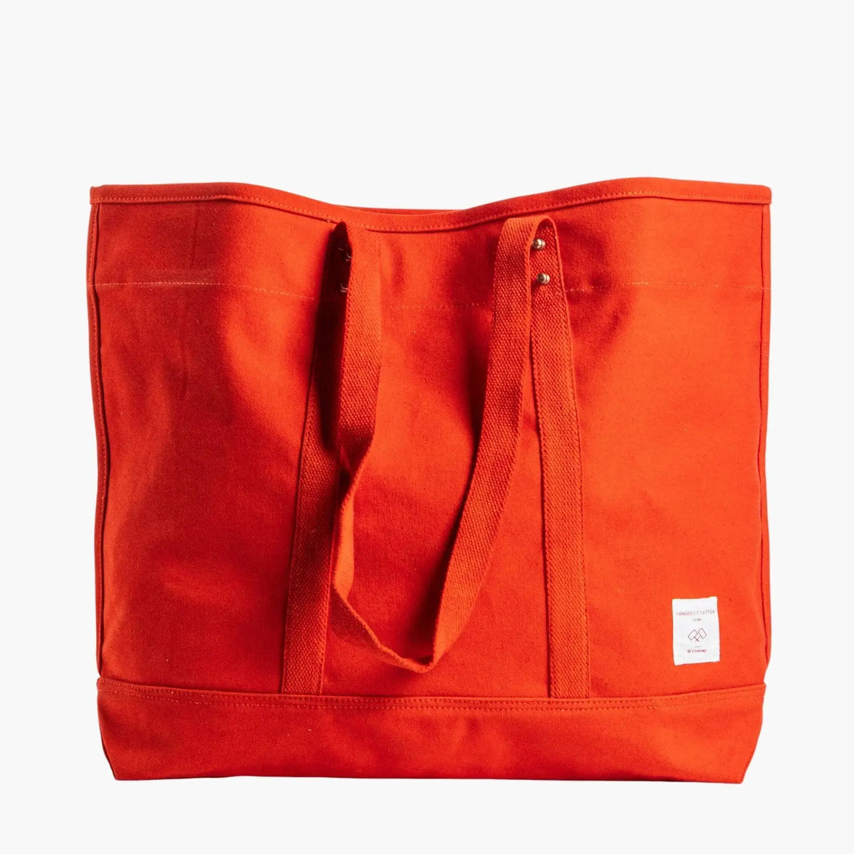 Large East West Tote | Persimmon - grown&sewn