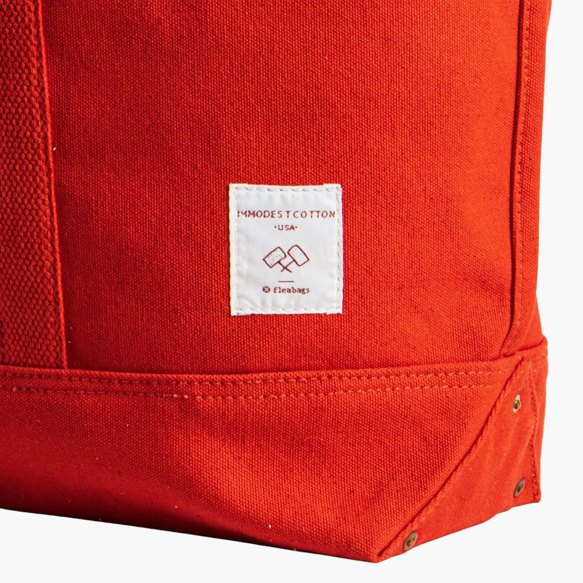Large East West Tote | Persimmon - grown&sewn