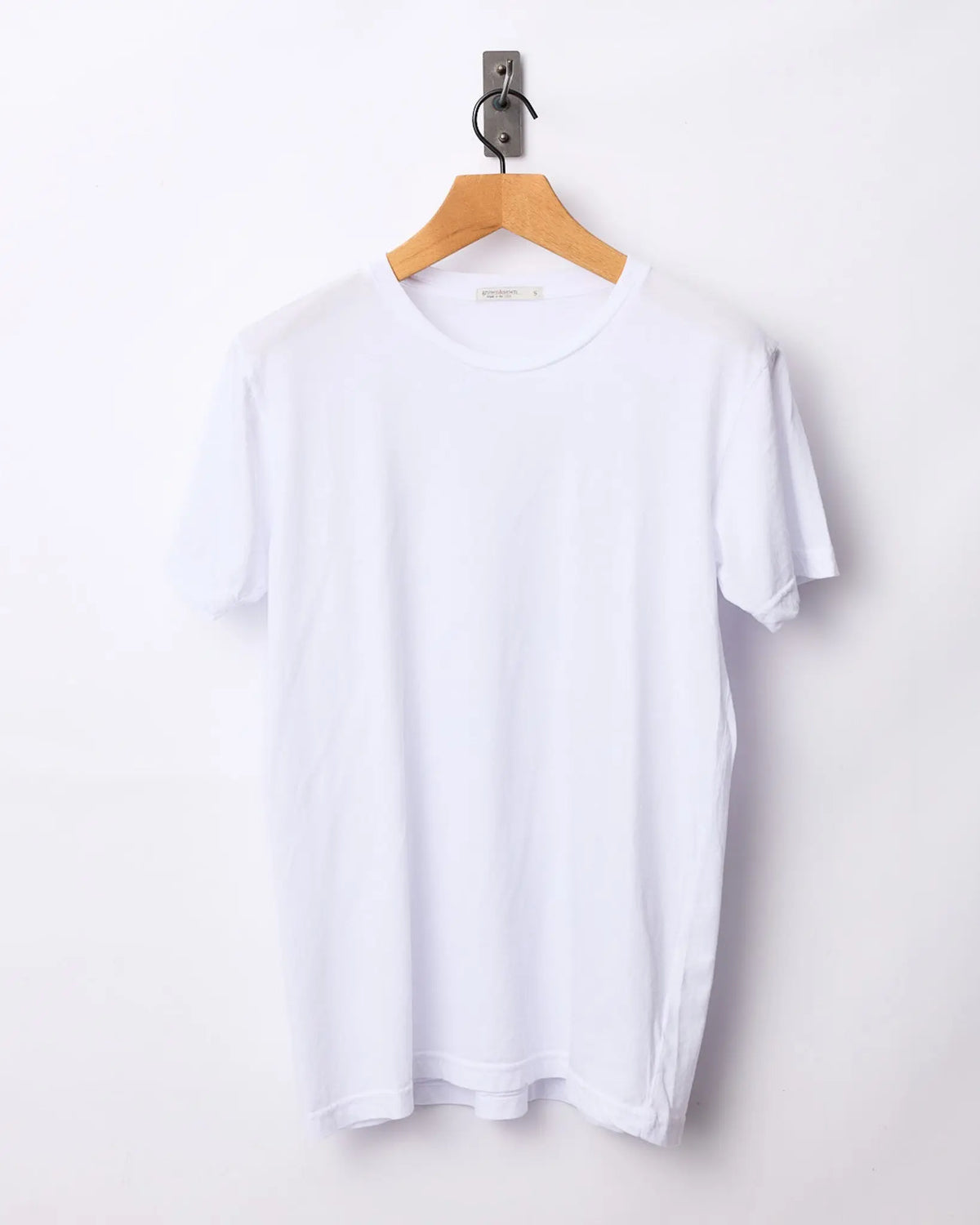 Lightweight Ringspun Short Sleeve Tee - White - grown&sewn