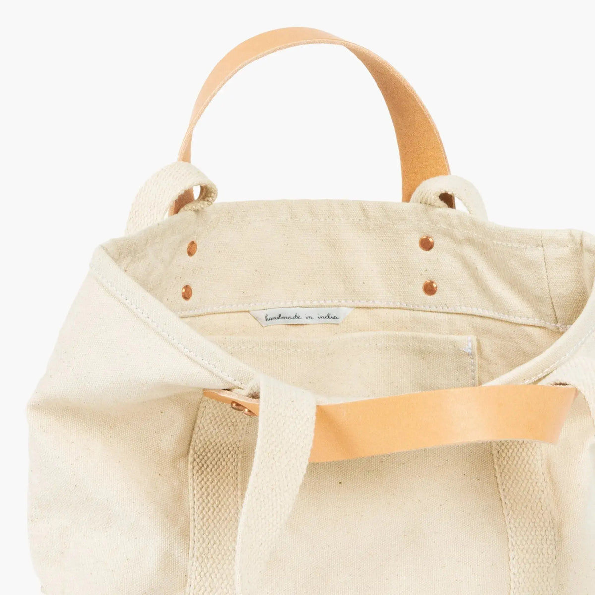Lunch Tote | Natural - grown&sewn