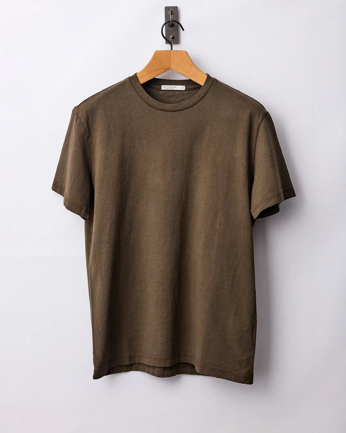 Mid Weight Short Sleeve Tee - Olive - grown&sewn