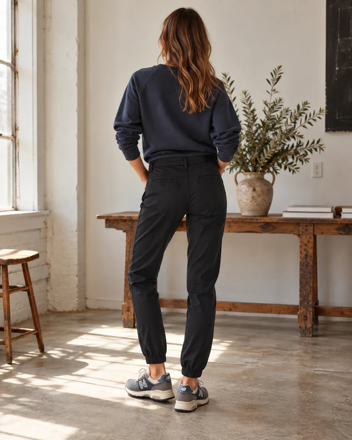 Parker Jogger Trouser - Black - grown&sewn