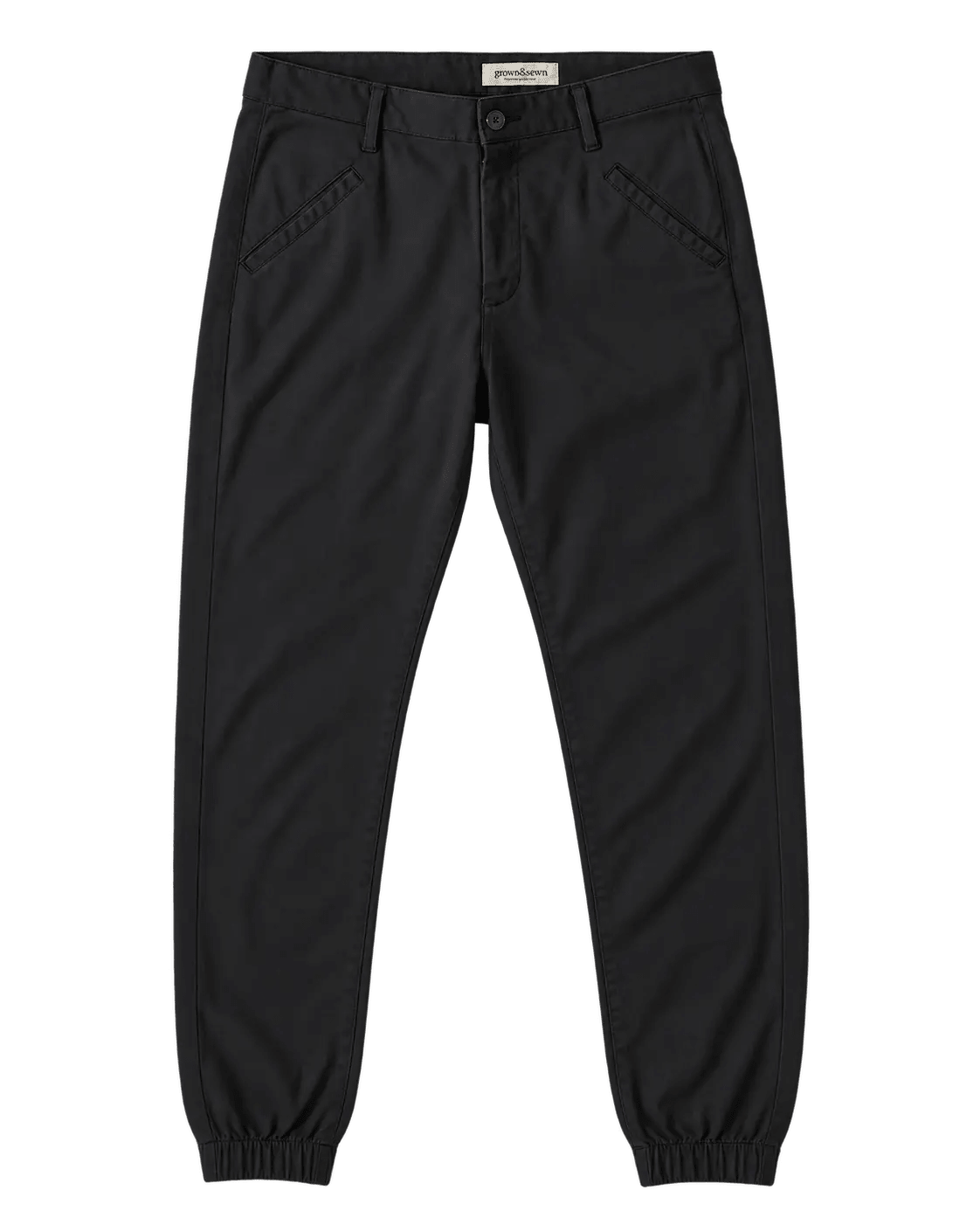 Parker Jogger Trouser - Black - grown&sewn