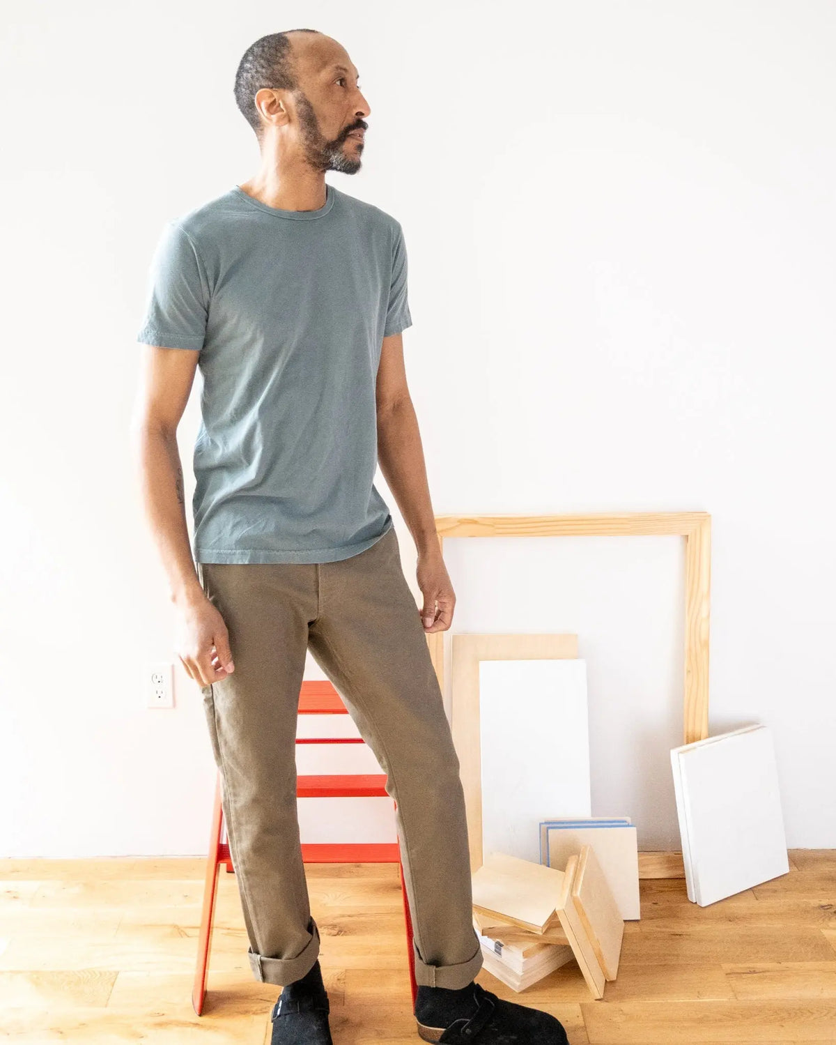 Ringspun Jersey Short Sleeve Tee - Sage - grown&sewn