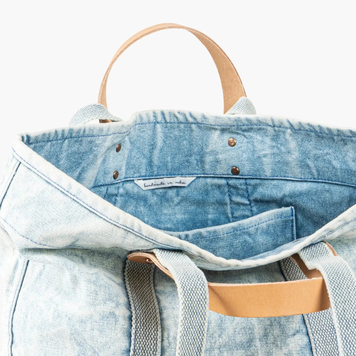 Small East West Tote | Acid wash - grown&sewn