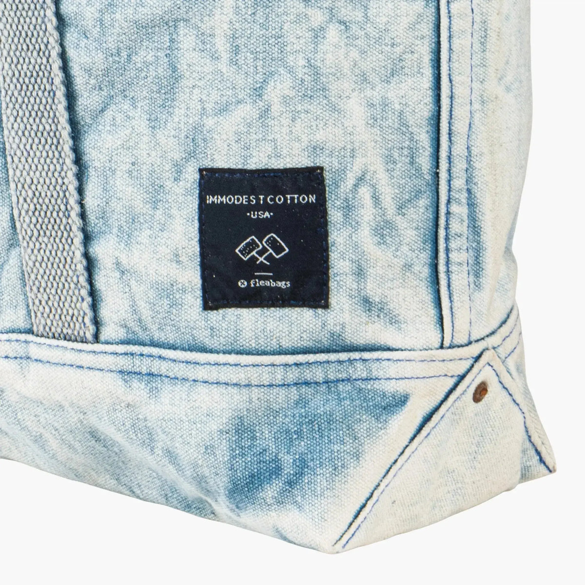 Small East West Tote | Acid wash - grown&sewn