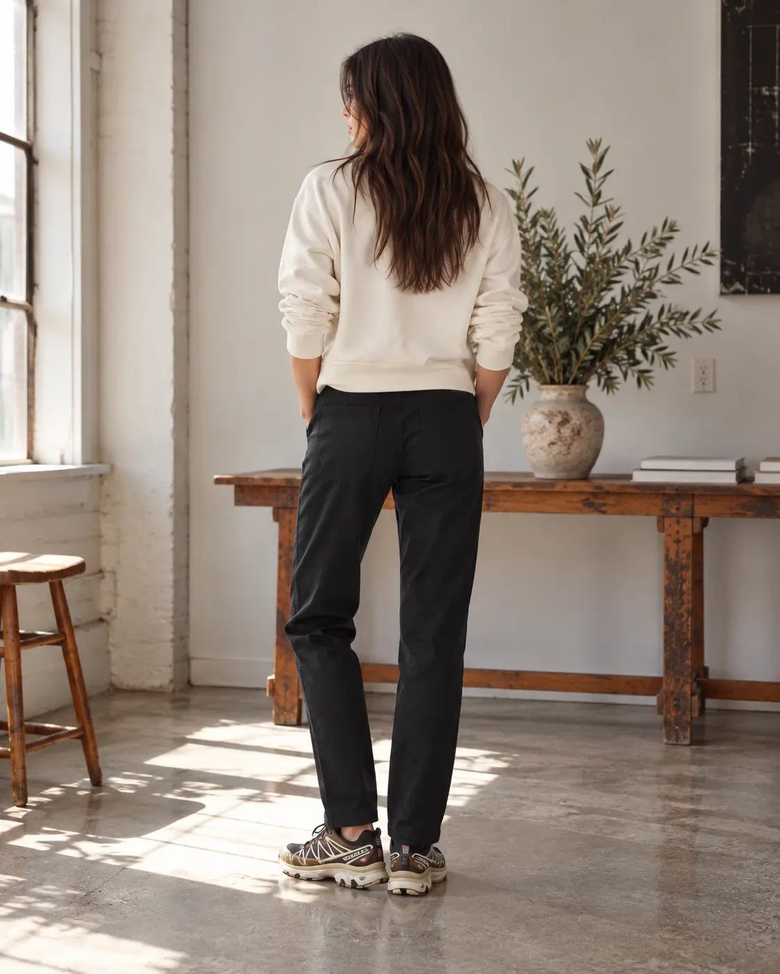 Stevie High Rise Skinny Denim - Jett Black - grown&sewn