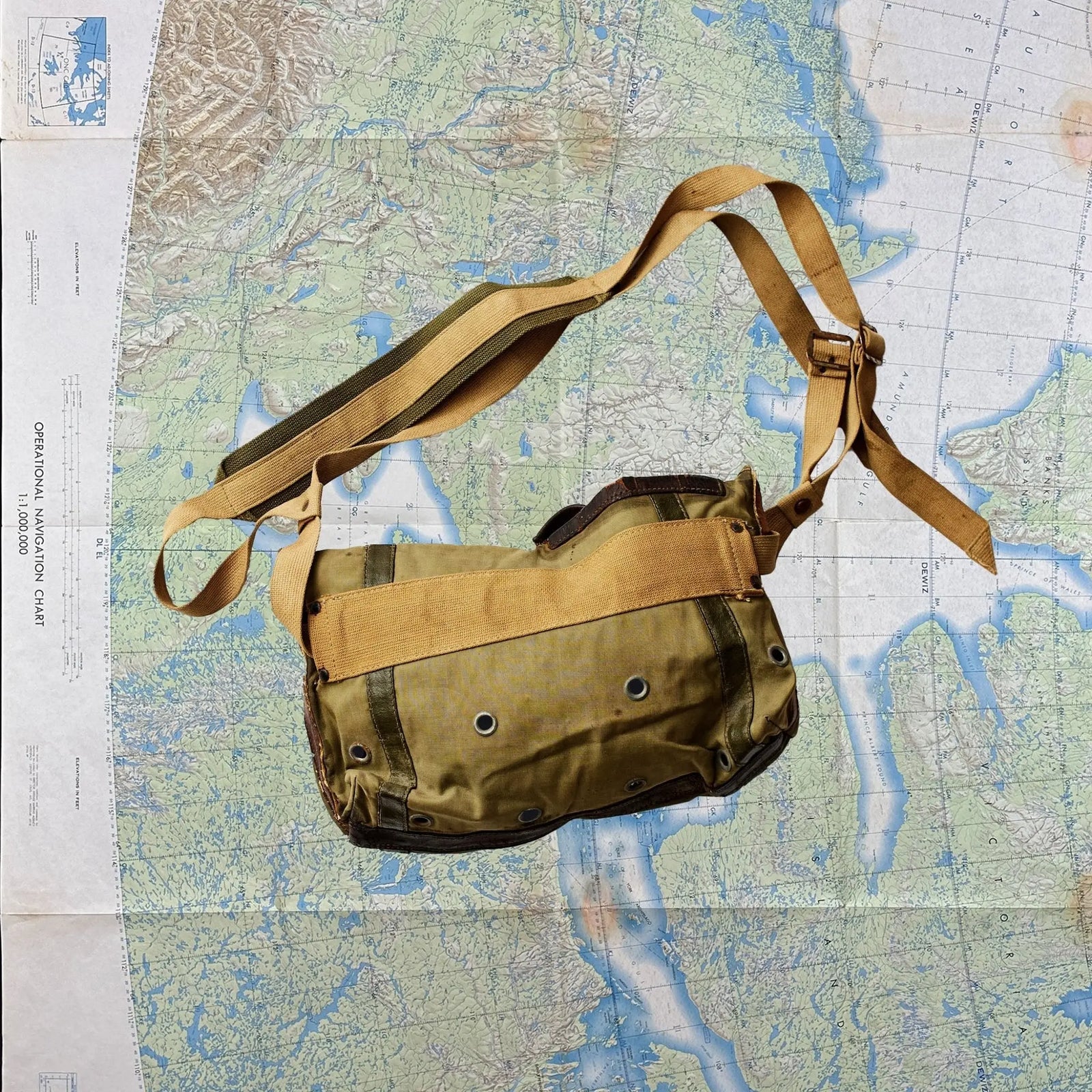 Vintage 1940s HJ Collis Fishing Bag - grown&sewn