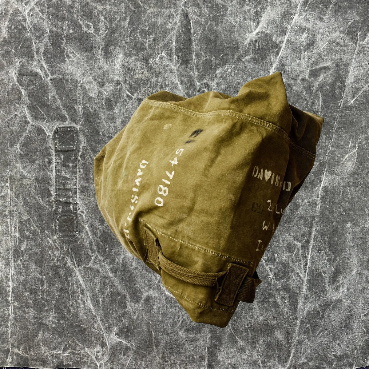 Vintage 1940s/50s US Army Duffel Bag - grown&sewn