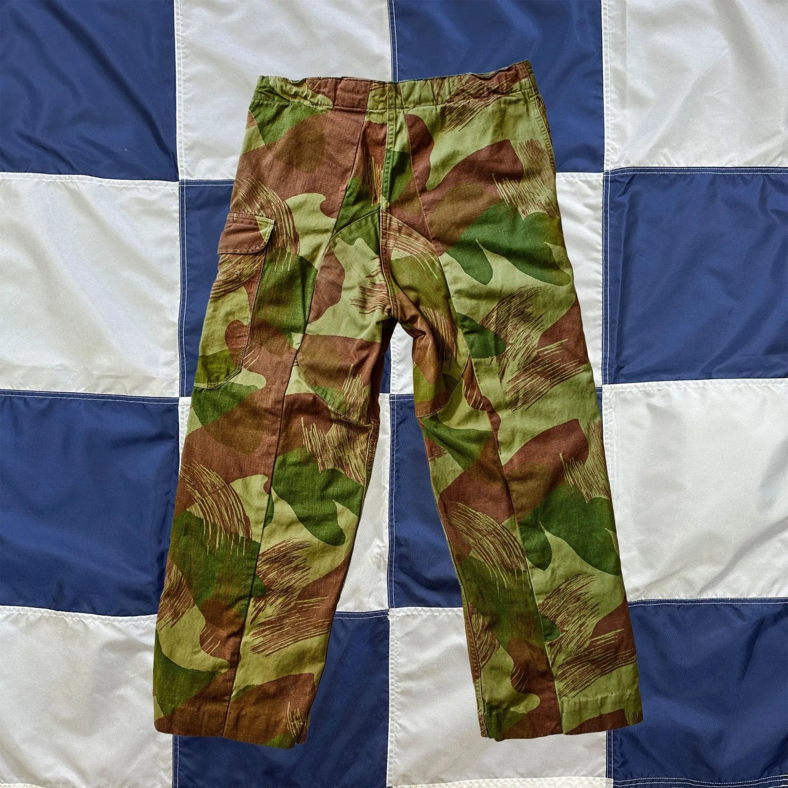 Vintage 1954 Belgian Brushstroke Modified Camo Pants W34 - grown&sewn