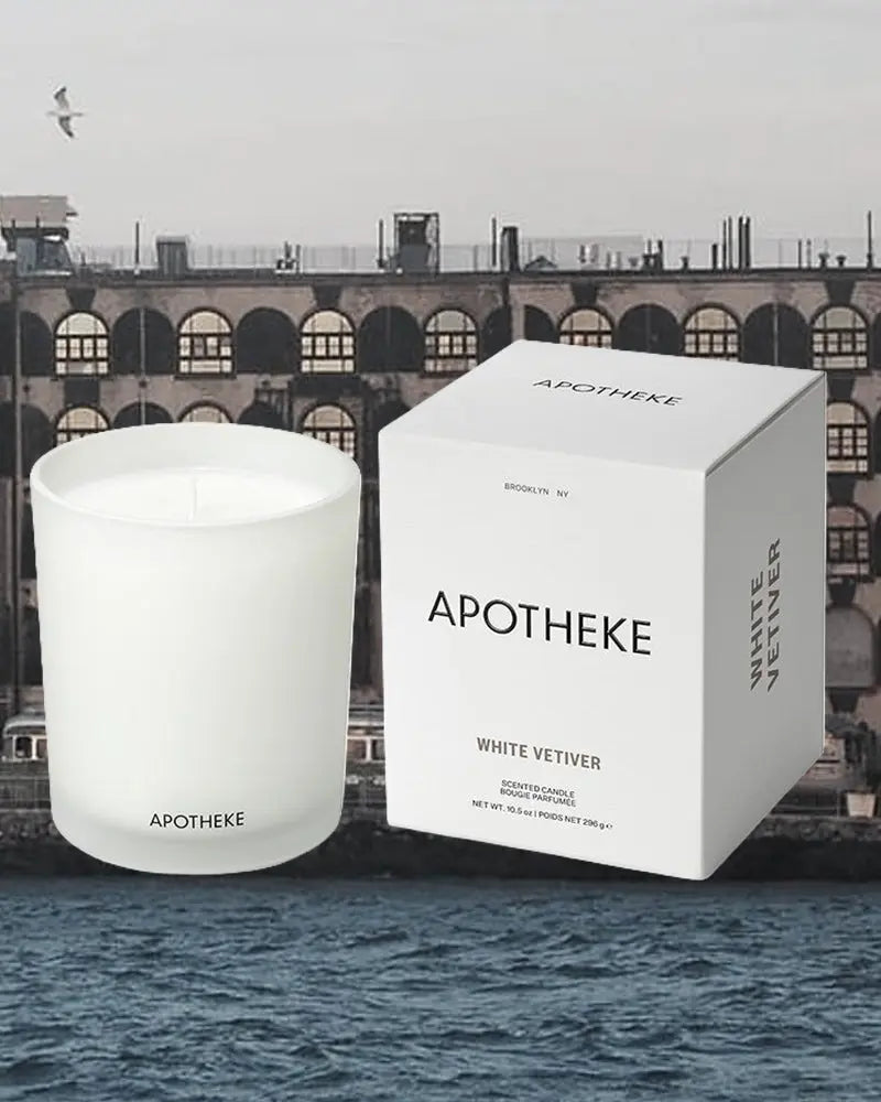 White Vetiver Classic Candle - grown&sewn