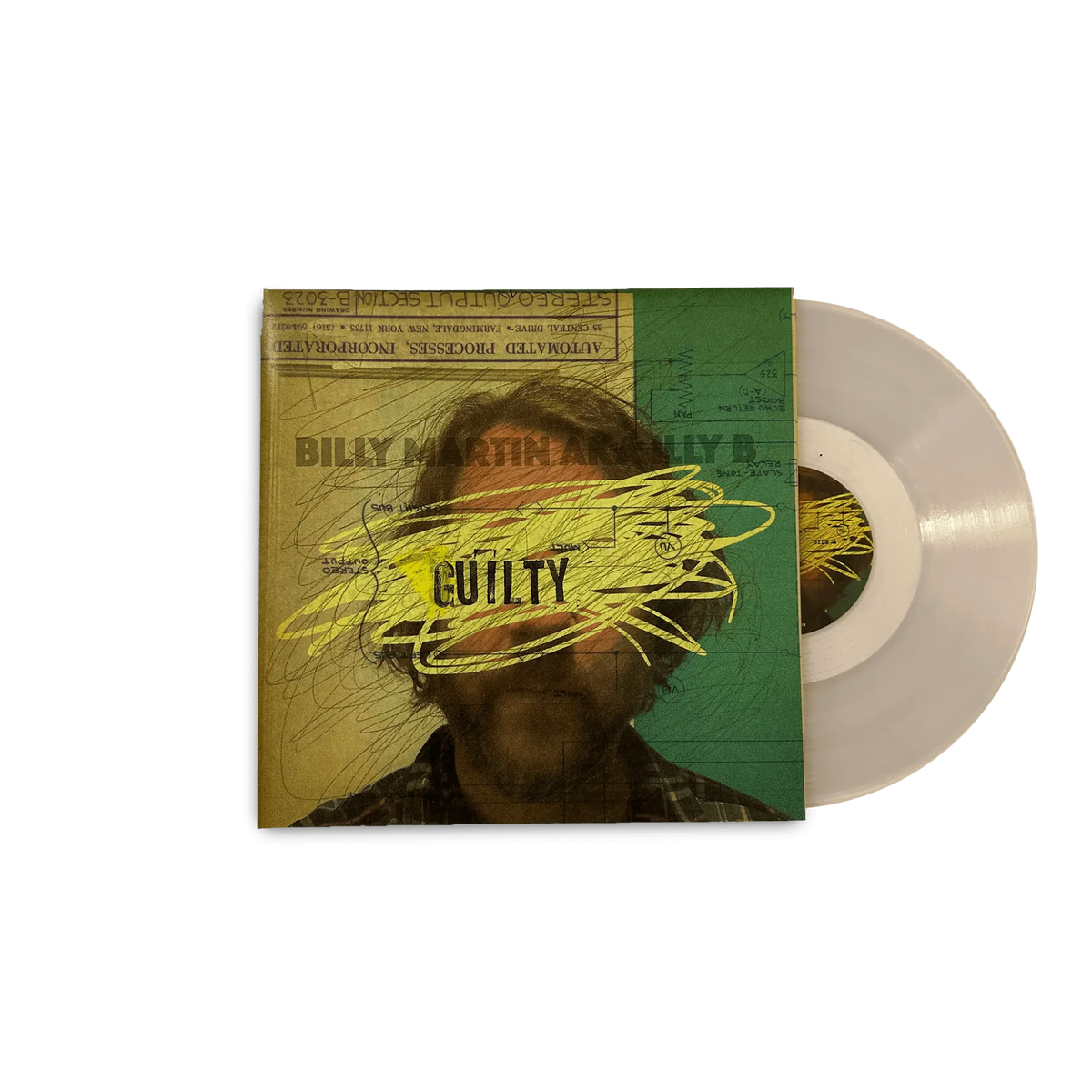 Billy Martin - 'Guilty' Clear Vinyl Record - grown&sewn