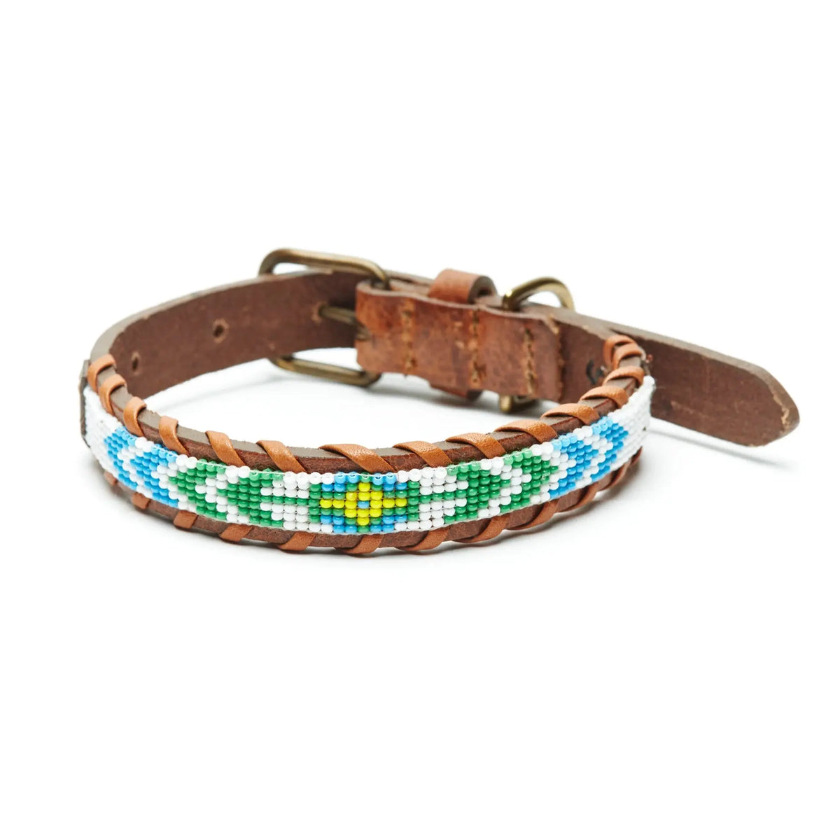 Flower / Arrows Dog Collar (thin) - grown&sewn