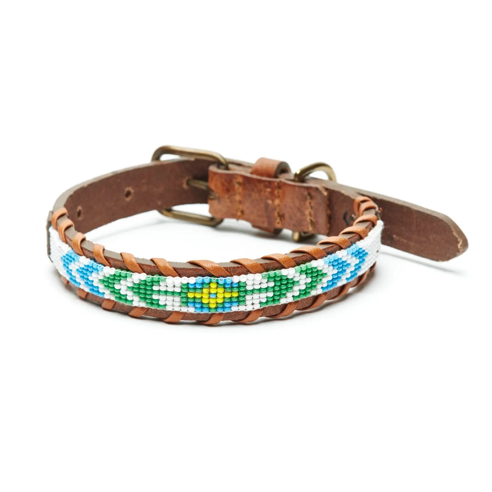 Flower / Arrows Dog Collar (thin) - grown&sewn