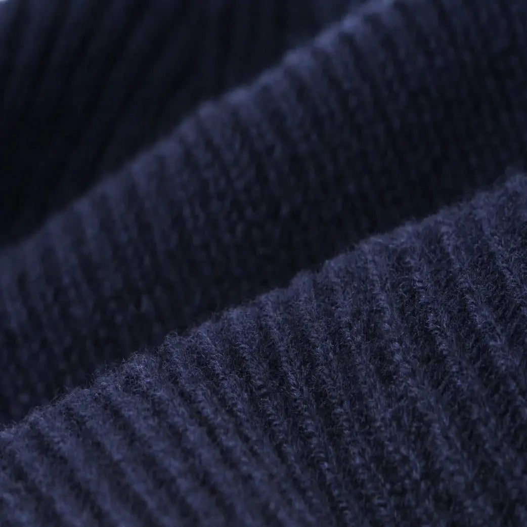 Merino Wool / Cashmere Beanie - Navy - grown&sewn