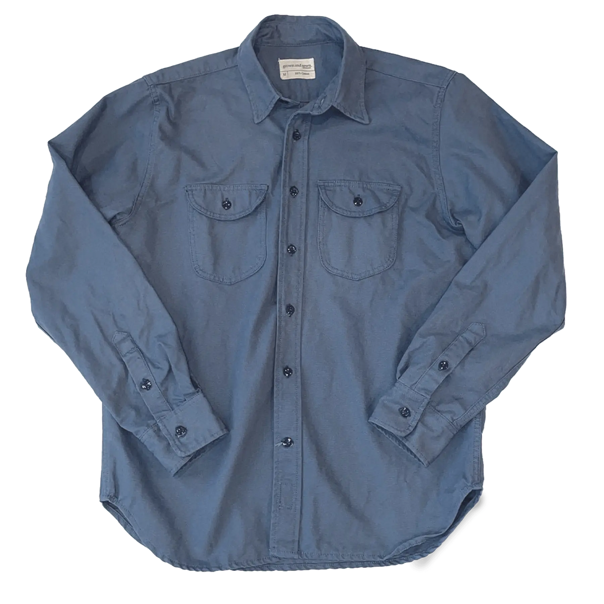 Walsh Work Shirt - 8 oz. Brushed Canvas - Atlantic - grown&sewn