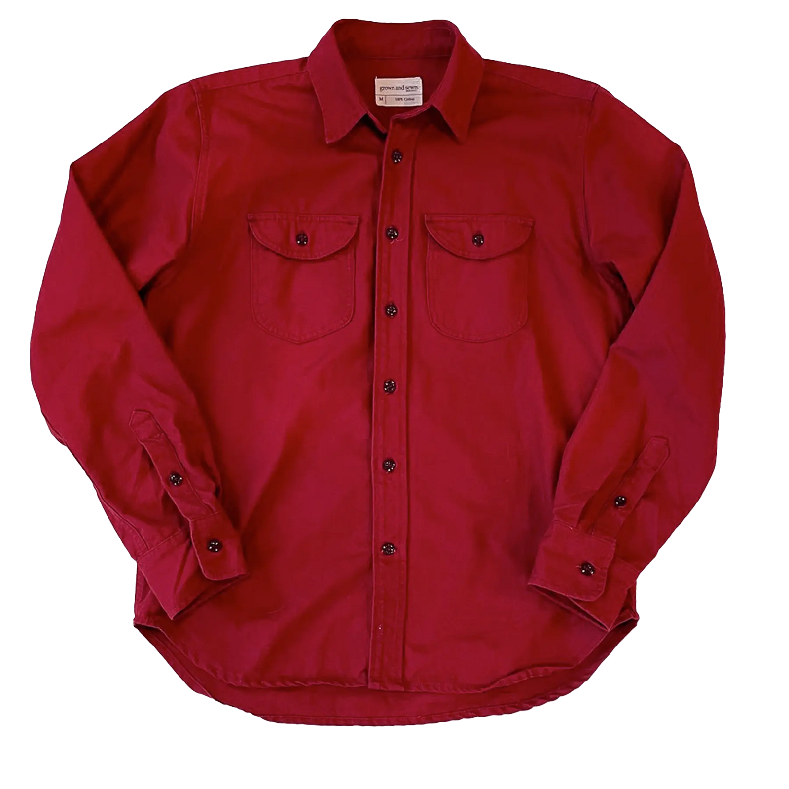 Walsh Work Shirt - 8 oz. Brushed Canvas - Brick - grown&sewn